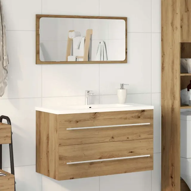 vidaXL Badkamer wastafelkast Artisan Oak 80x38,5x48 cm Engineered Wood, foto 2