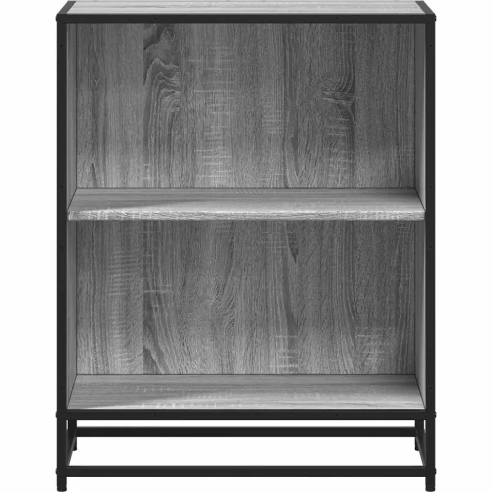 vidaXL Boekenkast 60x35x76 cm bewerkt hout grijs sonoma eikenkleurig, foto 4