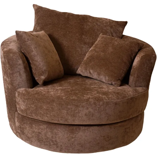 Home67 Fauteuil Kimberley Lichtbruin La Vie 15 - Moderne Design Fauteuil in Scandinavische / Hotel Chique Stijl