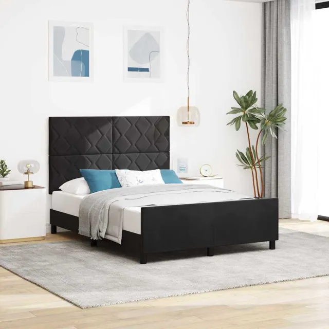 vidaXL Boxspringbed met hoofdeinde Zwart 160 x 200 cm Fluweel