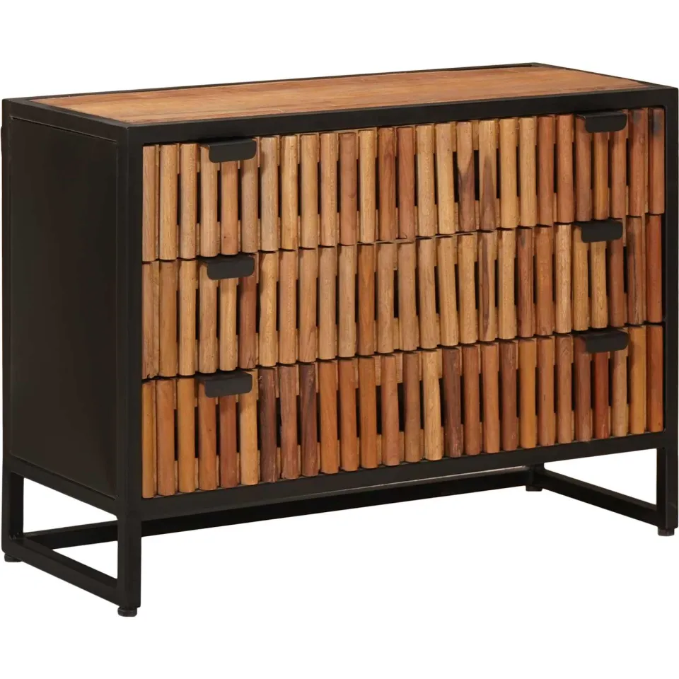 vidaXL Ladenkast met lade 75 x 30 x 54 cm bruin, foto 3
