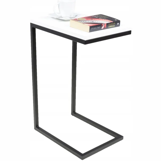 FutuStal SPM-C1BP-40 - Bijzettafel - Zwart - Wit Hoogglans Zwart;Wit