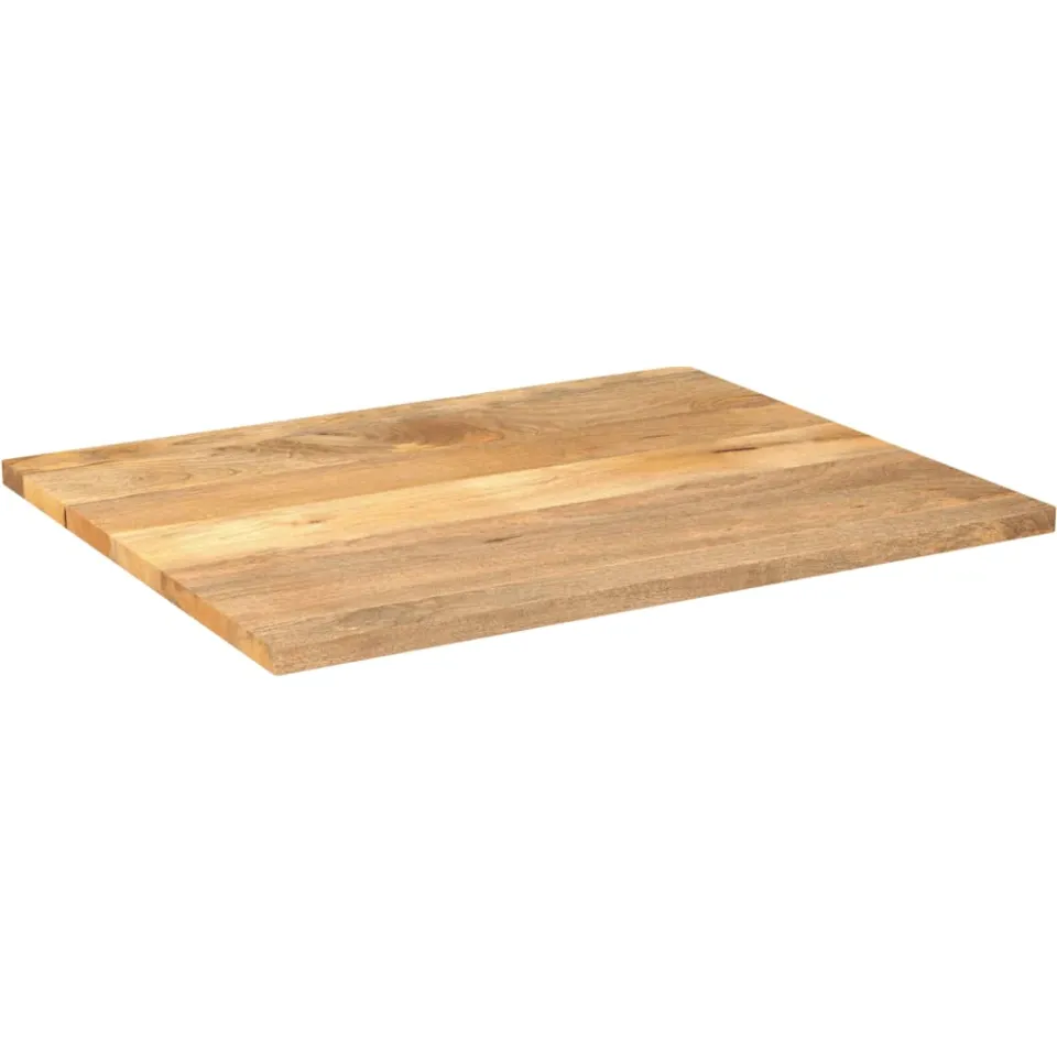 vidaXL Tafelblad rechthoekig 100x80x3,8 cm massief mangohout Bruin