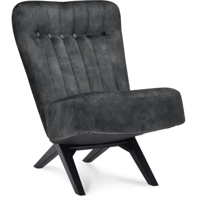 Icon Living Fauteuil Dean - Velours Adore Forest - Poot Zwart Groen