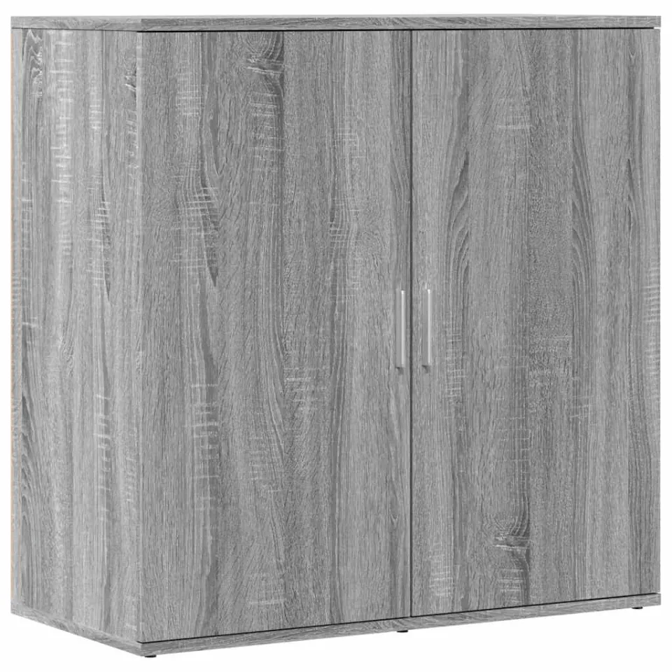vidaXL Dressoir 79x38x80 cm bewerkt hout grijs sonoma