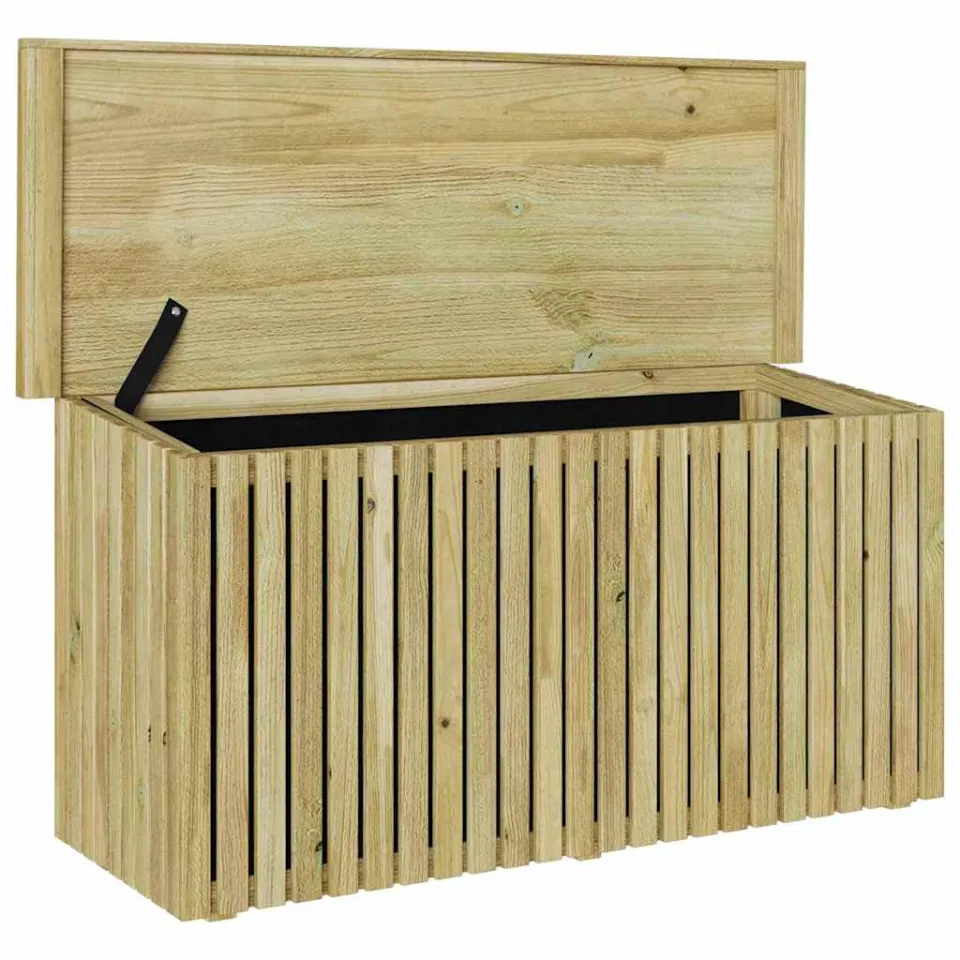 vidaXL Tuinopslagdoos Geïmpregneerd grenenhout 119 x 44 x 58,5 cm bruin, foto 4