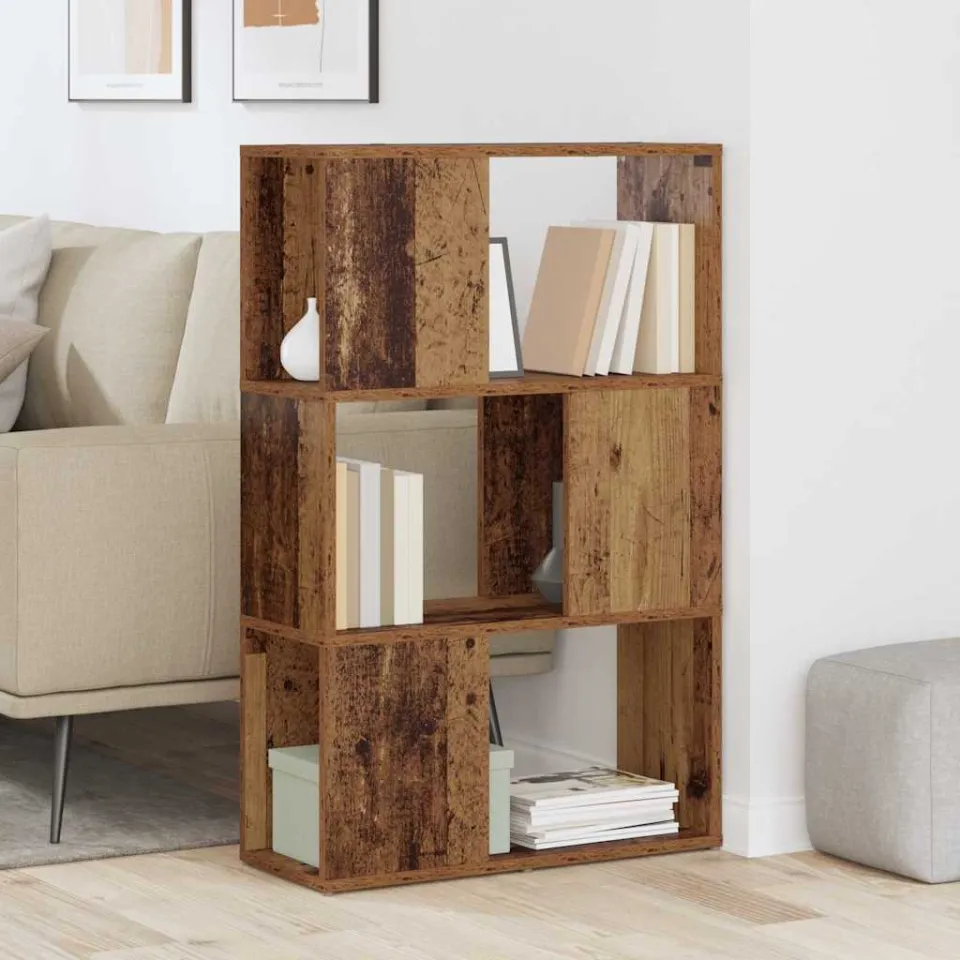 vidaXL Tv-meubelset 60 x 24 x 94,5 cm Bruin Bewerkt hout, foto 3
