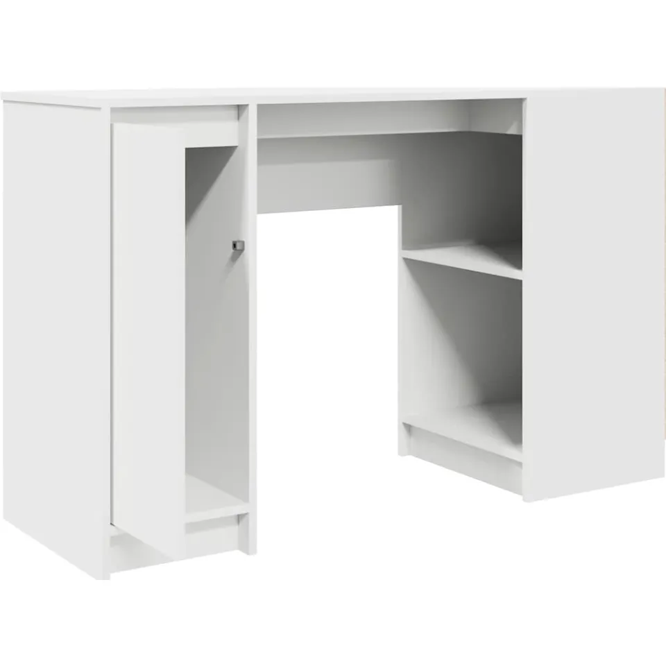 vidaXL Bureau 120x42x76 cm spaanplaat wit, foto 4