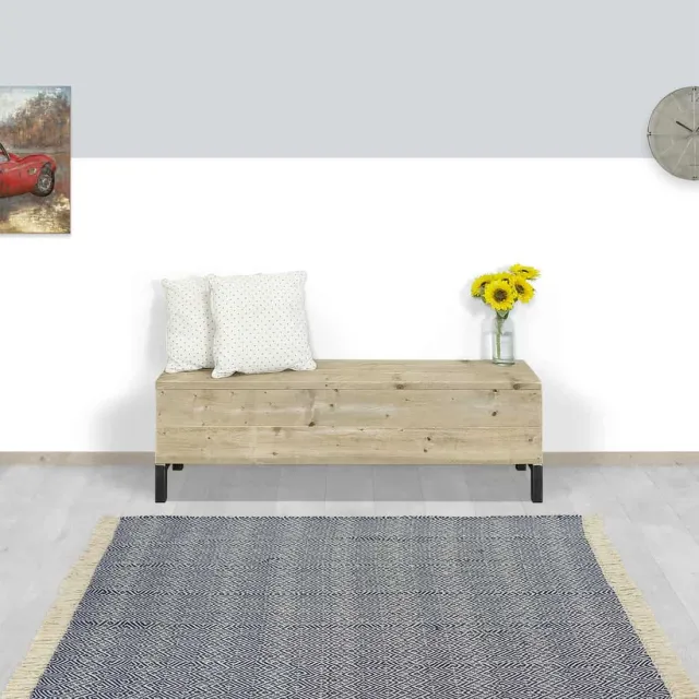 Steigerhouten bankje Velma