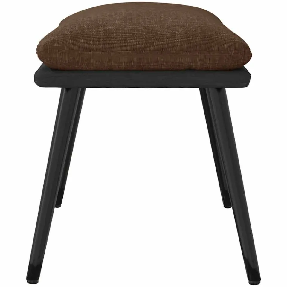 vidaXL Voetenbank 45x29,5x35 cm stof en kunstleer bruin, foto 4