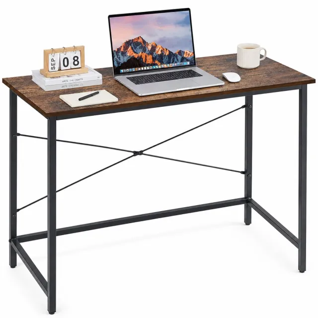 Lina Bureau - Computertafel - Bureautafel - Schrijftafel - Laptoptafel - Vintage Houtlook - 100 x 45 x 75 cm Bruin