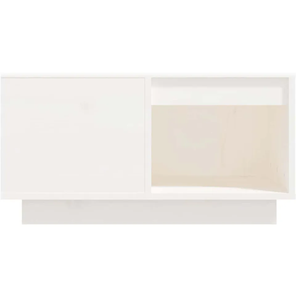 vidaXL Salontafel 60x61x32,5 cm massief grenenhout wit