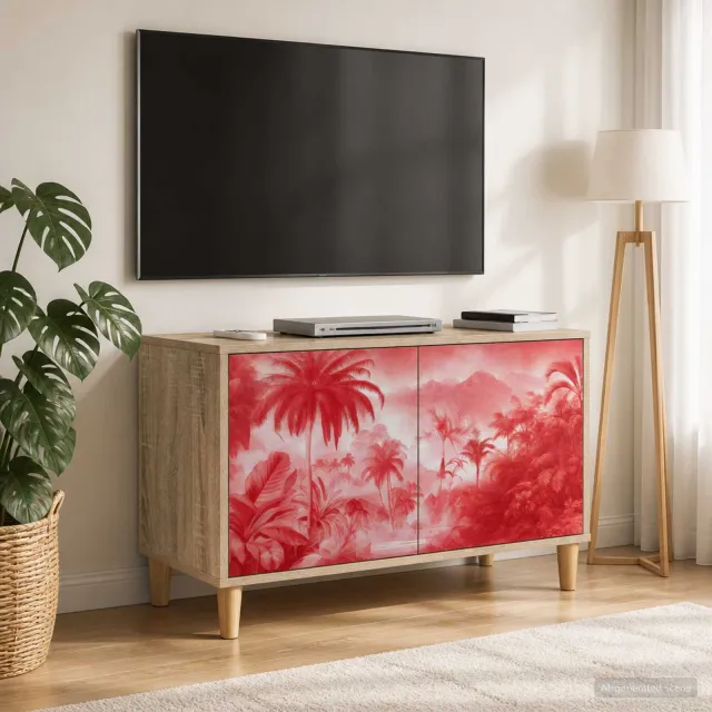 vidaXL Tv-meubel AACHEN 69 x 33 x 50 cm Sonoma Bewerkt hout bruin, foto 2