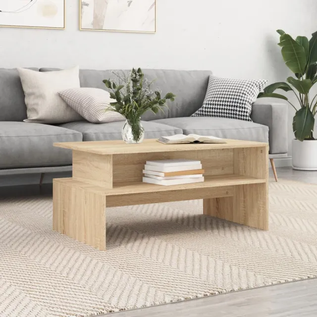 vidaXL Salontafel 90x55x42,5 cm bewerkt hout sonoma eikenkleurig, foto 2
