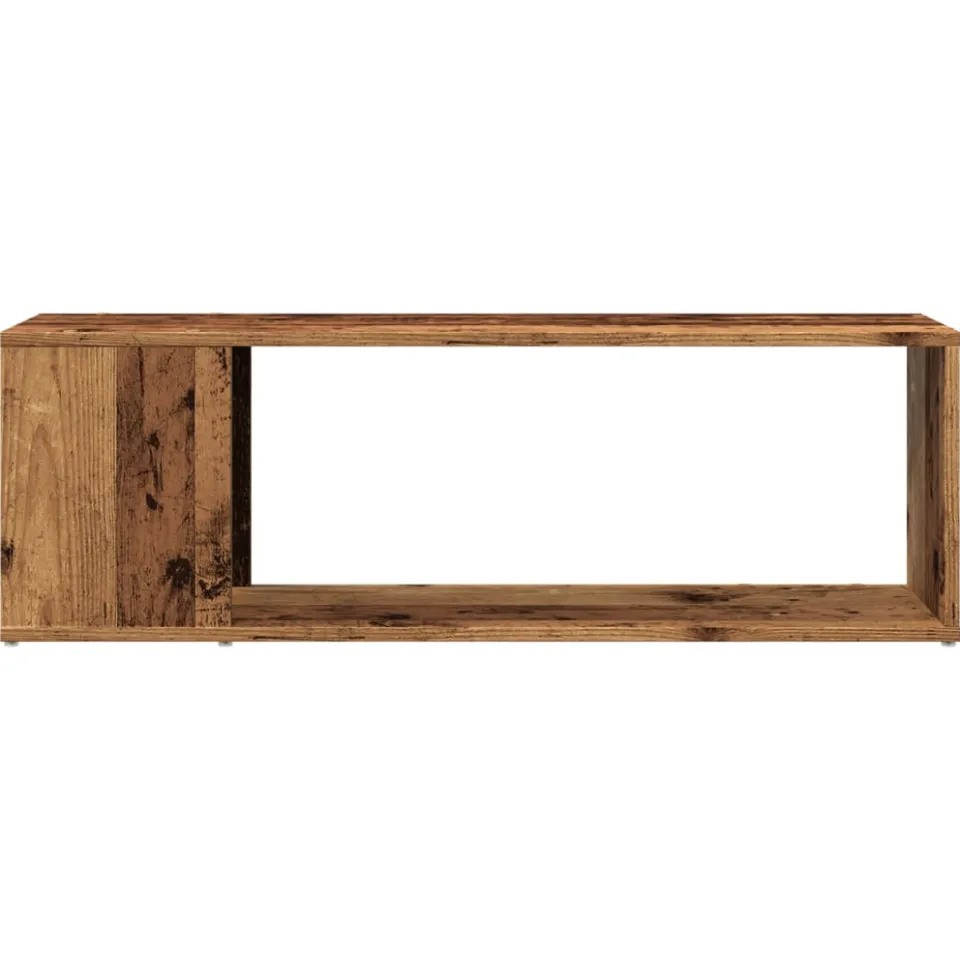 vidaXL Tv-meubel 100x24x32 cm bewerkt hout oud houtkleurig bruin, foto 4