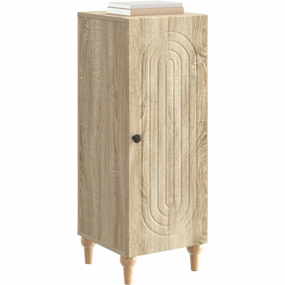 vidaXL Dressoir Sonoma Eiken 33 x 34,5 x 90 cm Bewerkt hout Bruin