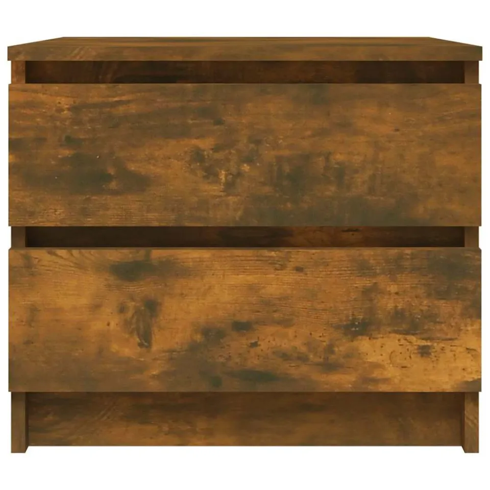 vidaXL Nachtkastje 50x39x43,5 cm bewerkt hout gerookt eikenkleurig, foto 4