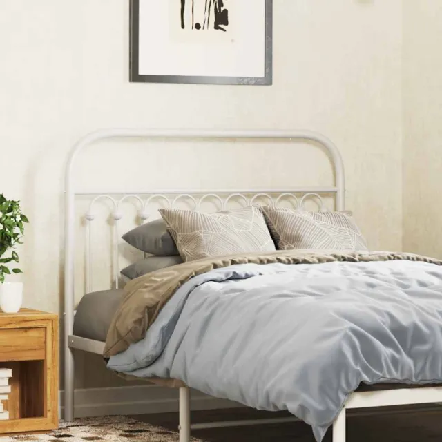 vidaXL Vervangend hoofdbord 107 cm metaal wit