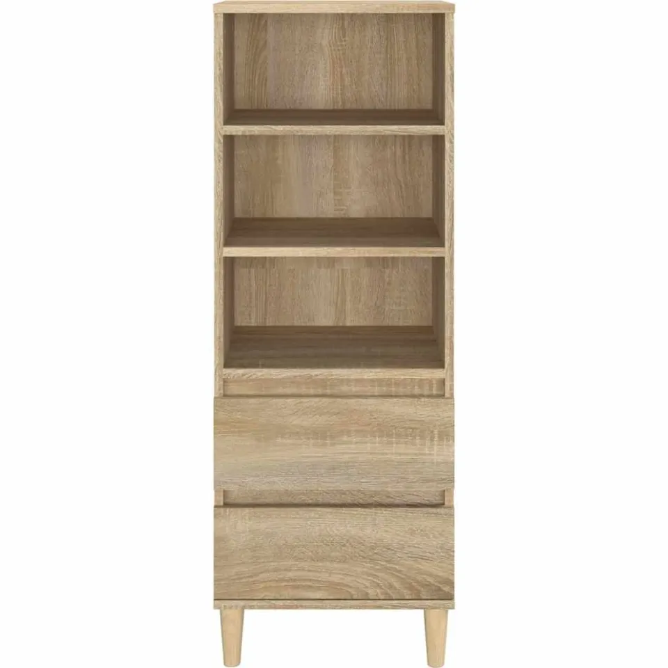 vidaXL Hoge kast 40x36x110 cm bewerkt hout sonoma eiken, foto 4