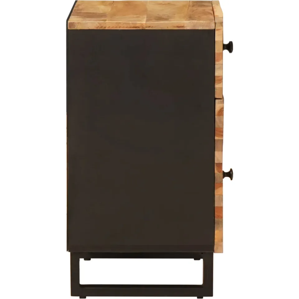 vidaXL Bed kast Bruin 50 x 33 x 60 cm Massief Mango Hout, foto 4