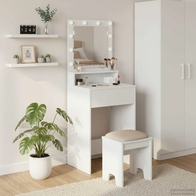 vidaXL Plafondtafel Wit 50 x 41 x 135 cm Bewerkt hout, foto 2
