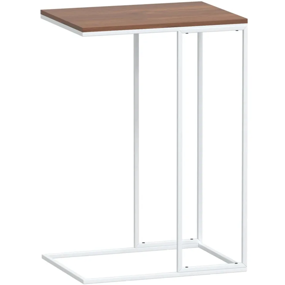 vidaXL Bijzettafel 40x30x59 cm bewerkt hout wit, foto 4