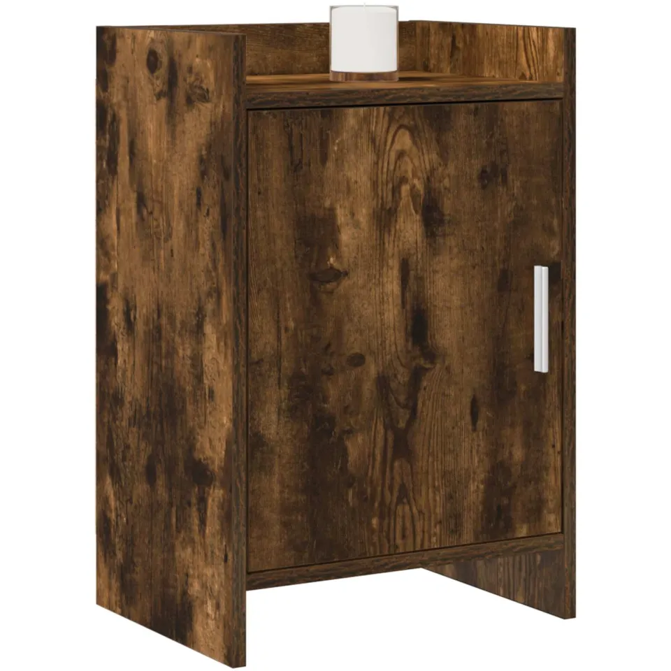 vidaXL Nachtkastjes 2 st Gerookt eiken 40 x 30 x 60 cm Bewerkt hout Bruin