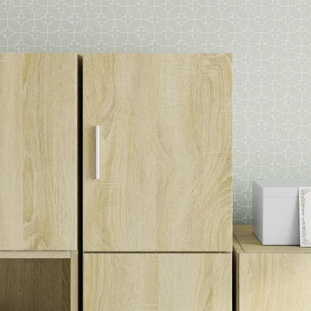 vidaXL Wandkast 30x42,5x40 cm bewerkt hout sonoma eikenkleurig Bruin