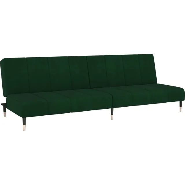 GranMaison Slaapbank - Uitklapbaar - Slaapstoel - Logeerbed - Zetelbed - Slaapfauteuil - Vouwbed - 2 persoons - Zeer comfortabel - Donkergroen