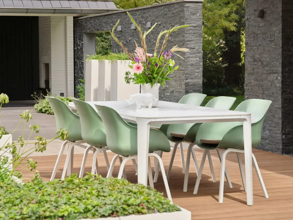 Hartman tuinmeubelen Hartman Le Soleil Element dining tuinstoel groen, foto 3