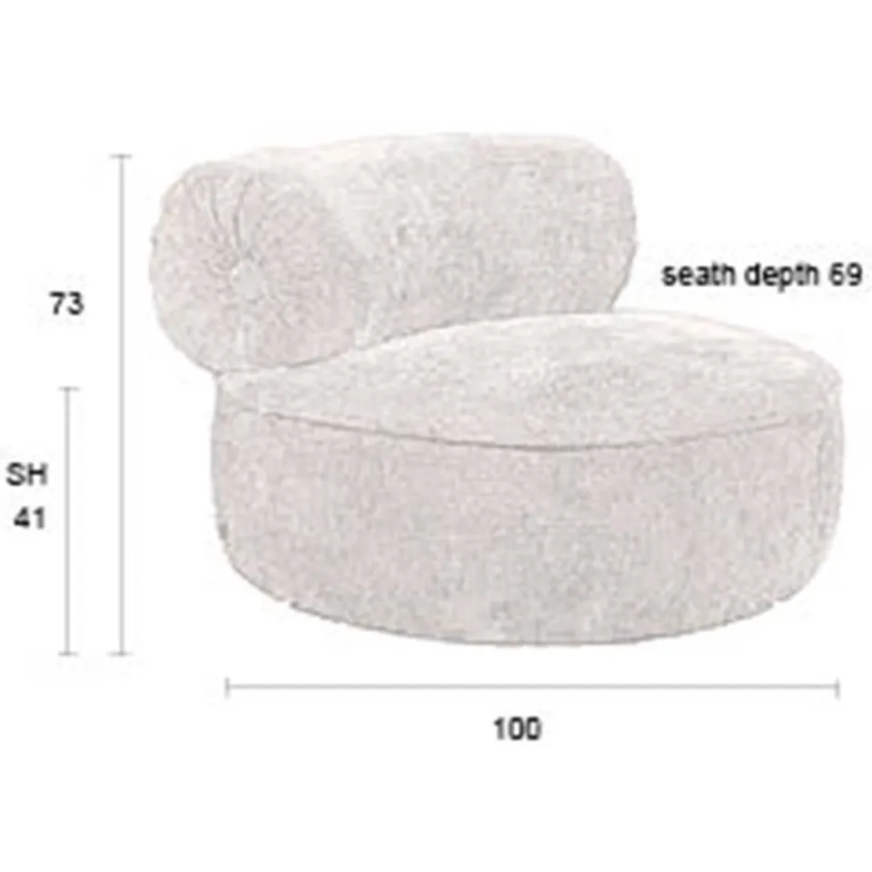 Dutchbone fauteuil Tilbury oranje, foto 5