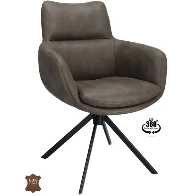 Wehkamp Home armstoel Sabi graphite, foto 2