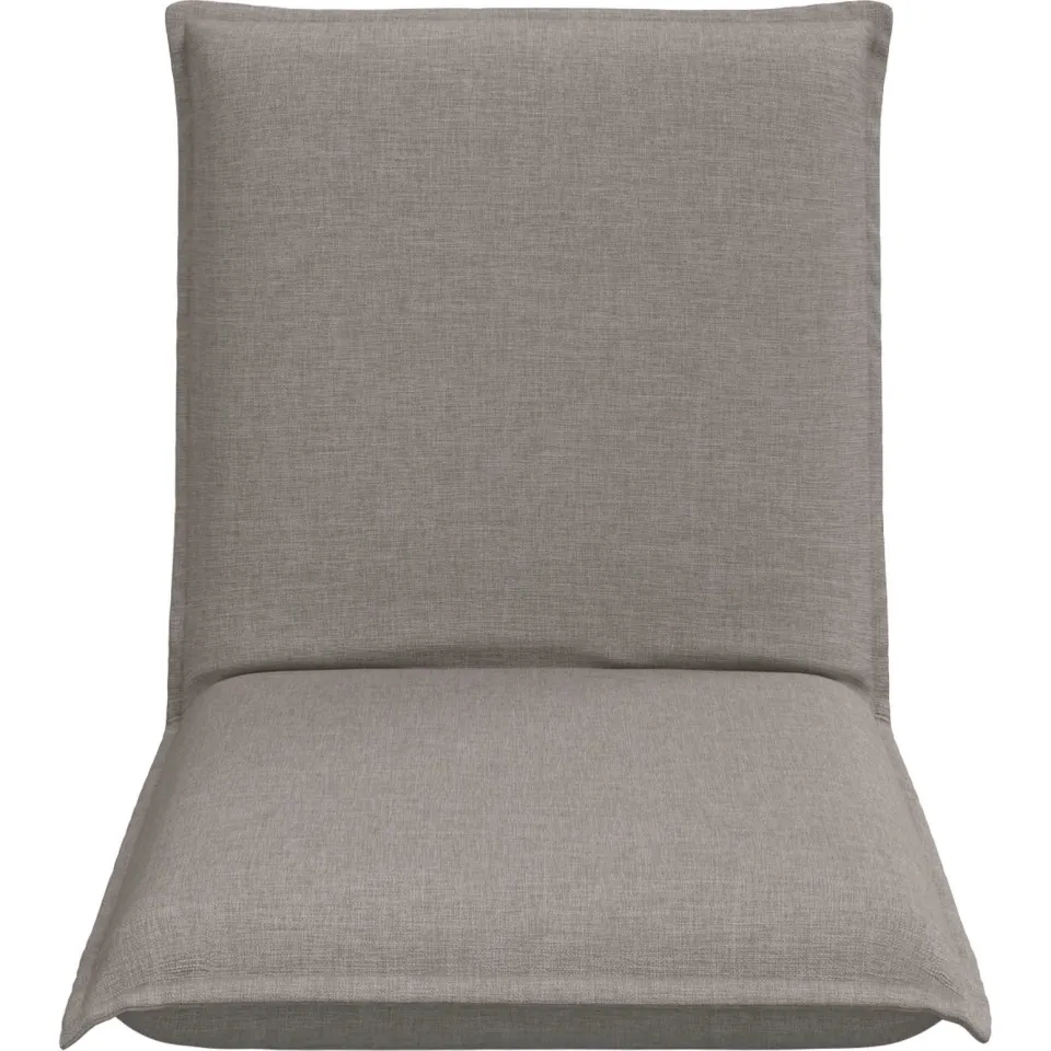 vidaXL Verstelbare vlo stoelen Taupe Stof, foto 4