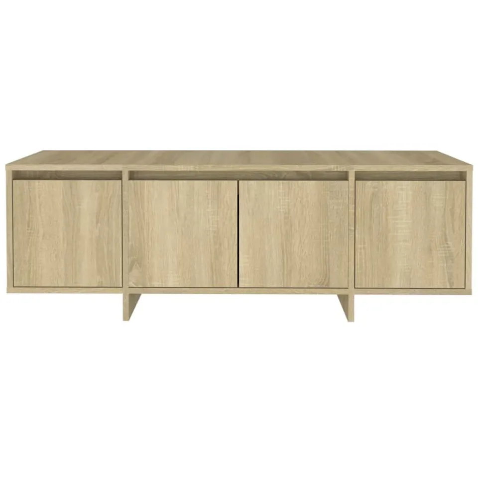 vidaXL Tv-meubel 120x30x40,5 cm bewerkt hout sonoma eikenkleurig Beige