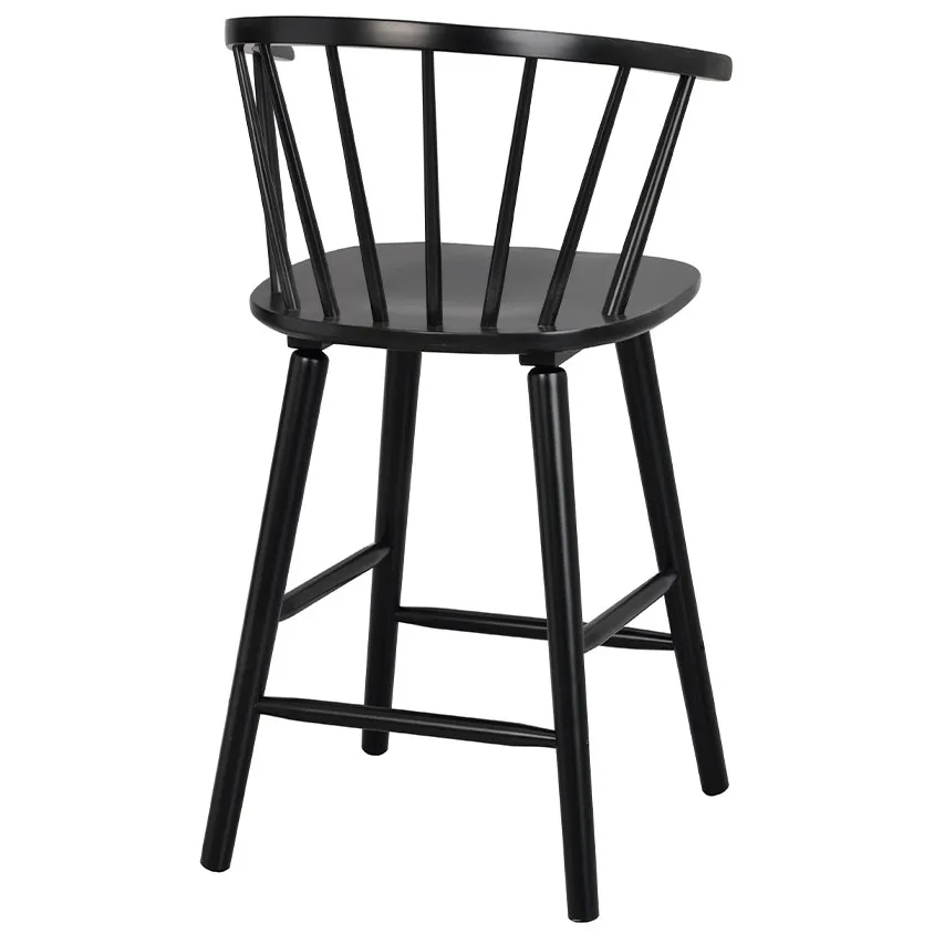 Rowico Home Carmen houten spijlen barkruk zwart - 65 cm, foto 4