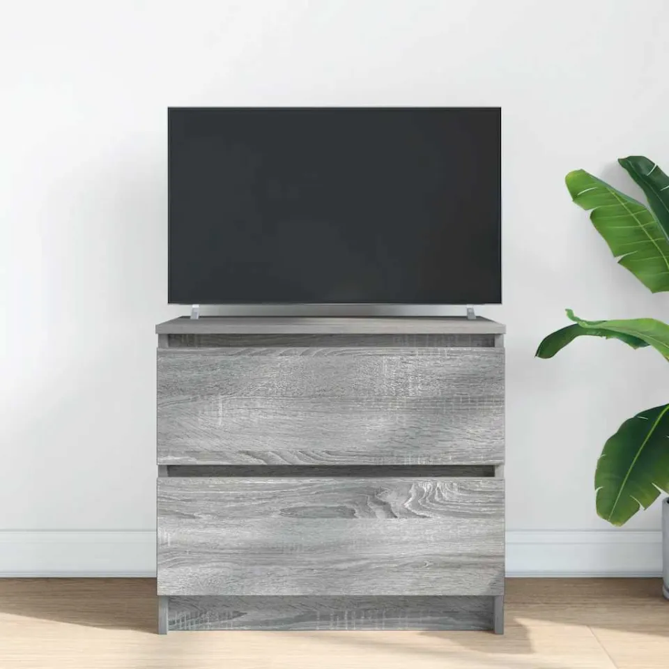vidaXL Tv-meubel 60x35x54 cm bewerkt hout grijs sonoma eikenkleurig, foto 3