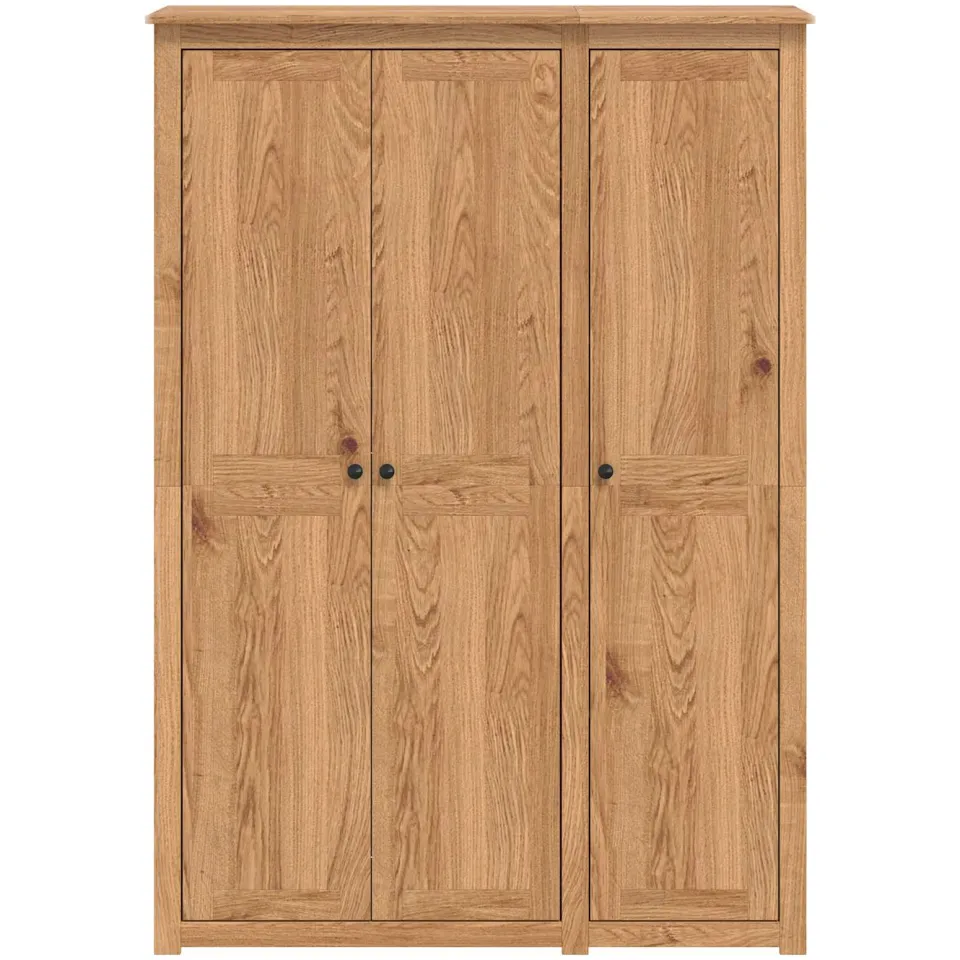 vidaXL Kledingkast PANAMA Honing 131,5 x 50 x 185 cm bruin, foto 4