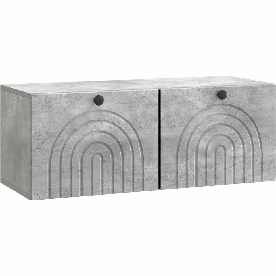 vidaXL Wandbeugel TV-kast Betongrijs 78,5 x 31 x 30 cm Bewerkt hout
