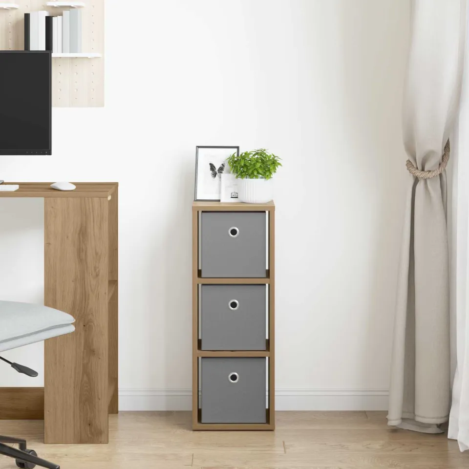 vidaXL Dressoir Artisan Eiken 25,5 x 22 x 69,5 cm, foto 3