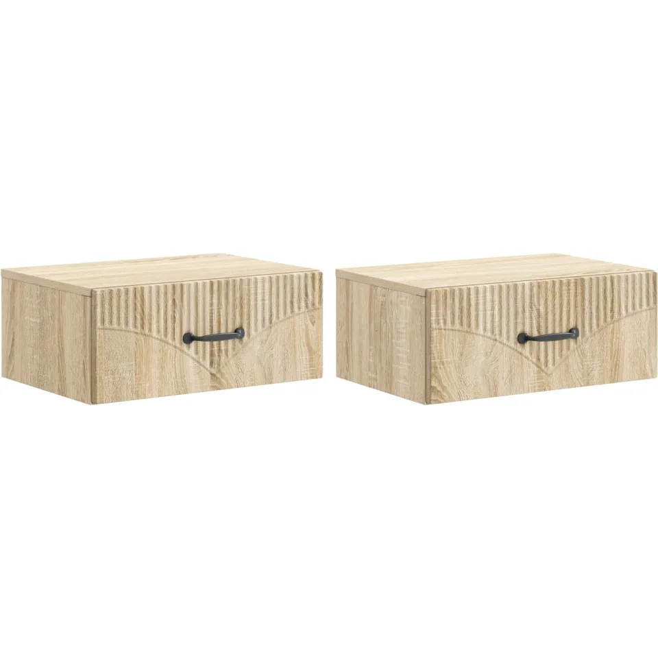vidaXL Wandbeugel Bedkast 2 st Sonoma Eiken 49 x 34,5 x 20 cm, foto 3