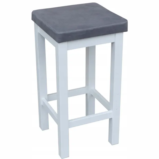 Metdrew Houten Kruk 60cm met Keuze uit Stoffering & Houtkleur Meerdere kleuren