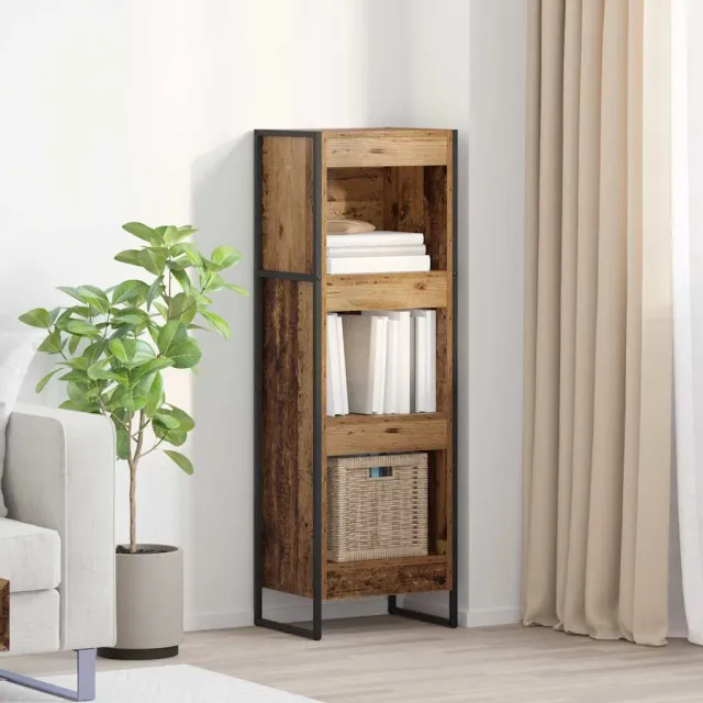 vidaXL Boekenkast 40 x 30 x 121 cm Bewerkt hout Oud Hout Bruin