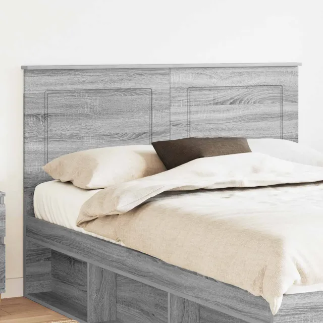 vidaXL Hoofdbord Grijze Sonoma 100 cm Geconstrueerd hout Grijs