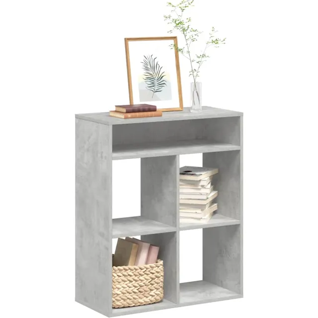 vidaXL Boekenkast 66x31x80 cm bewerkt hout betongrijs