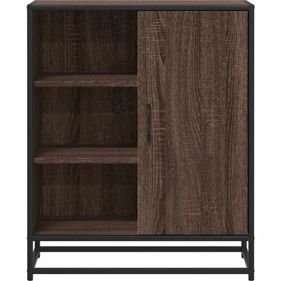 vidaXL Dressoir 62x35x76 cm bewerkt hout bruin eikenkleur, foto 4