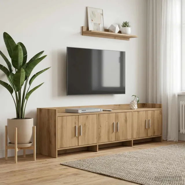 vidaXL TV-kast 168 x 33 x 47 cm Artisanaal eiken Bewerkt hout Bruin