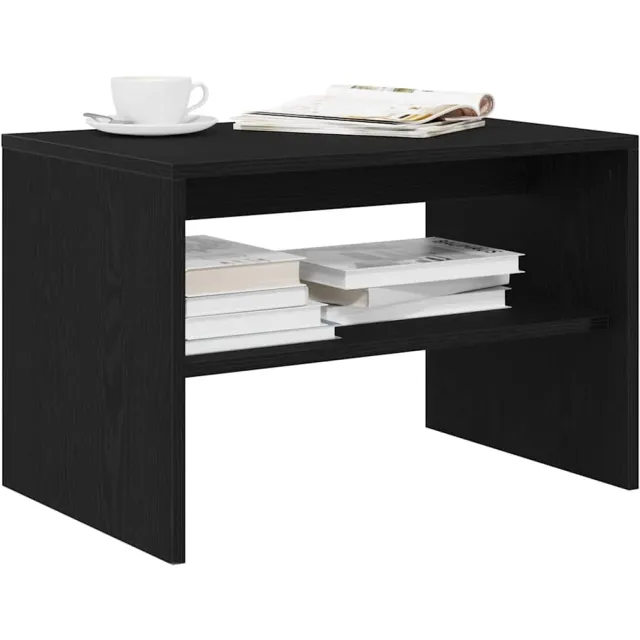 vidaXL Tv-meubel 60x40x40 cm spaanplaat zwart eikenkleurig