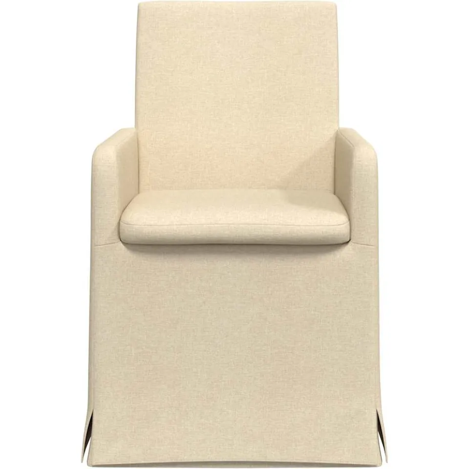 vidaXL Eettafelstoelen 2 st Stof Crèmekleurig 57 x 68 x 94 cm, foto 4