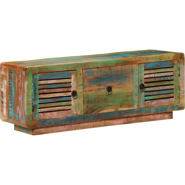 vidaXL Tv-meubel 110x30x40 cm massief gerecycled hout Bruin