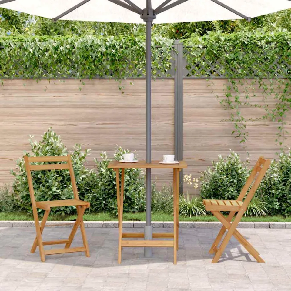 vidaXL Tuintafel inklapbaar 60x60x75 cm massief acaciahout bruin, foto 3